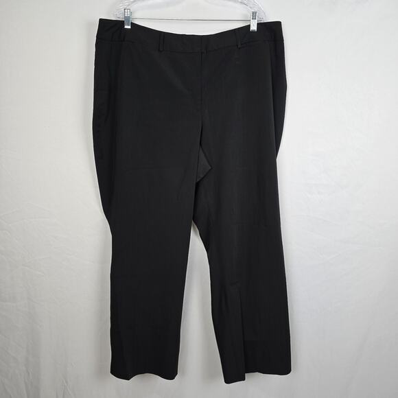 Dalia Collection Slacks Pants Women's 22X Black Stretch EUC - Picture 1 of 16